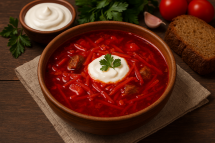 Borsch Soupe ukrainienne